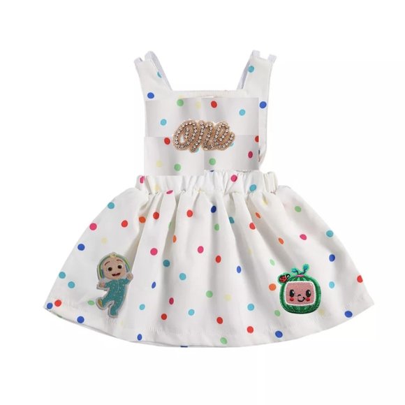 Coco melon Dress Smash Cake First Birthday OutfitClothes Cocomelon watermelon